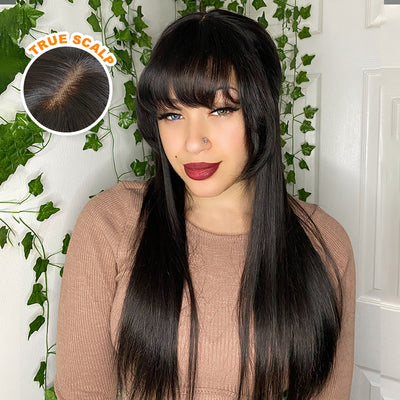My Own Muse | Long Straight True Scalp Bang Wig-01