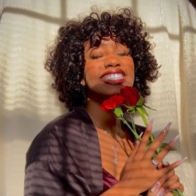 Natural Super Double Drawn Rosy Curl Wig With Bang-03