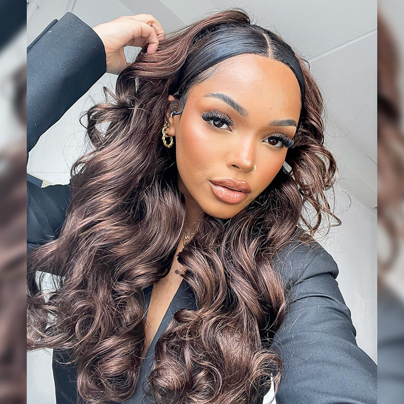 Caramel Crown | 4X4 Lace Falling Curls Bohemian Style Wig-01