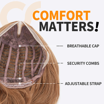 Redhead avail  | Extra Long Salon Blowout  Ombre Copper Red Loose Wave  Premium Fiber Wig-05