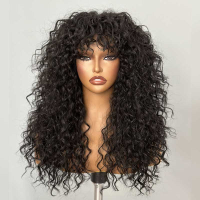 Fearless Nature |  Shake & Bomb Big Hair Shaggy Curly Style Archive Premium Fiber  Wig-03