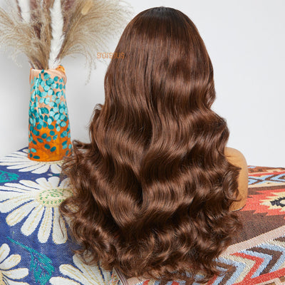 Caramel Crown | 4X4 Lace Falling Curls Bohemian Style Wig-05