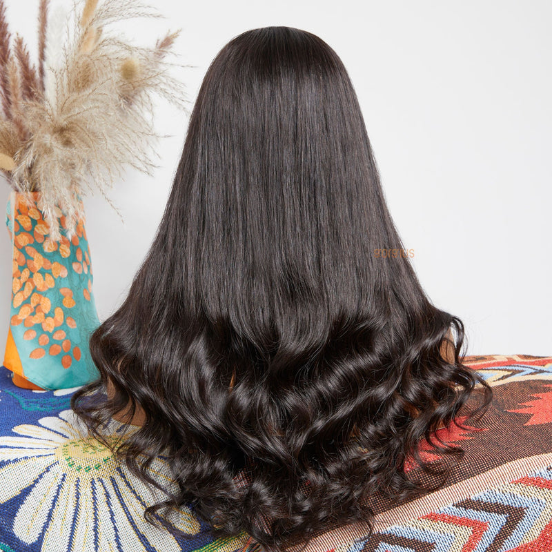 Romantic Whisper | Y-Shape HD Lace Curtain Bang Wig-03