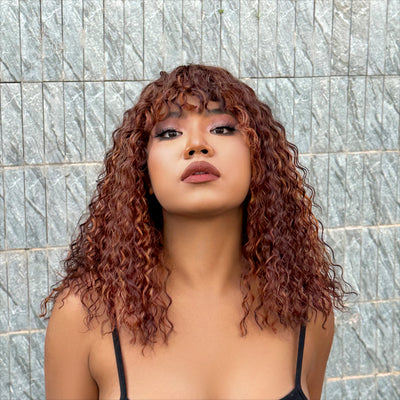 Fresh Vibes | Messy Curly True Scalp Bang Wig 18 inch-04