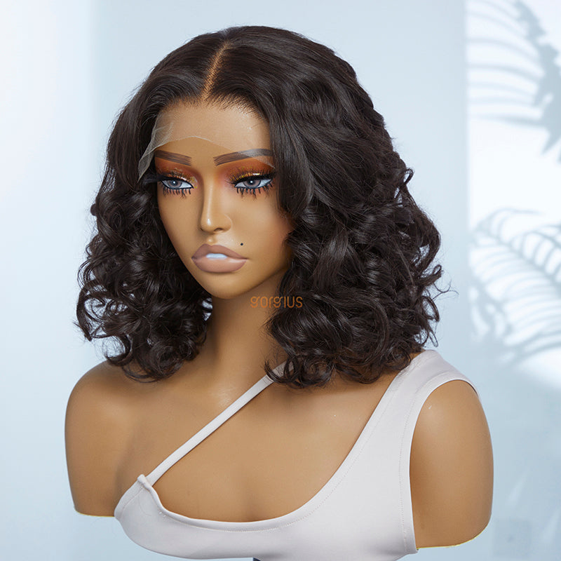Gorgius Springy Curly Wide T Swiss HD  Lace Wig