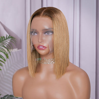 Affordable Natural Curved Part Everyday Wig Brazilian Virgin Lace Front Bob  Lace Wig [BMW23]