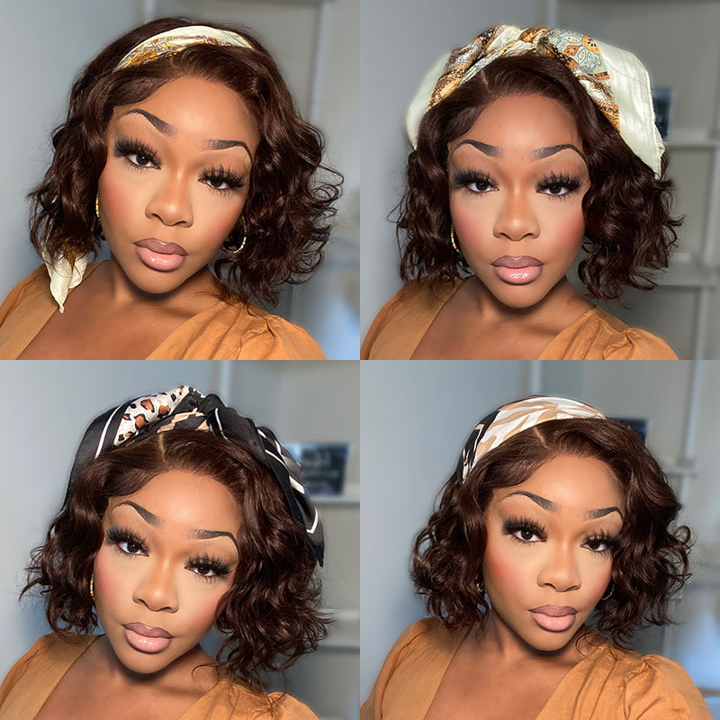 Toffee Tresses | Big Water Wave Bohemian Style Lob Wig