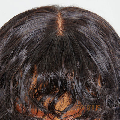 Hard To Resist | Boho Curly True Scalp Bang Wig