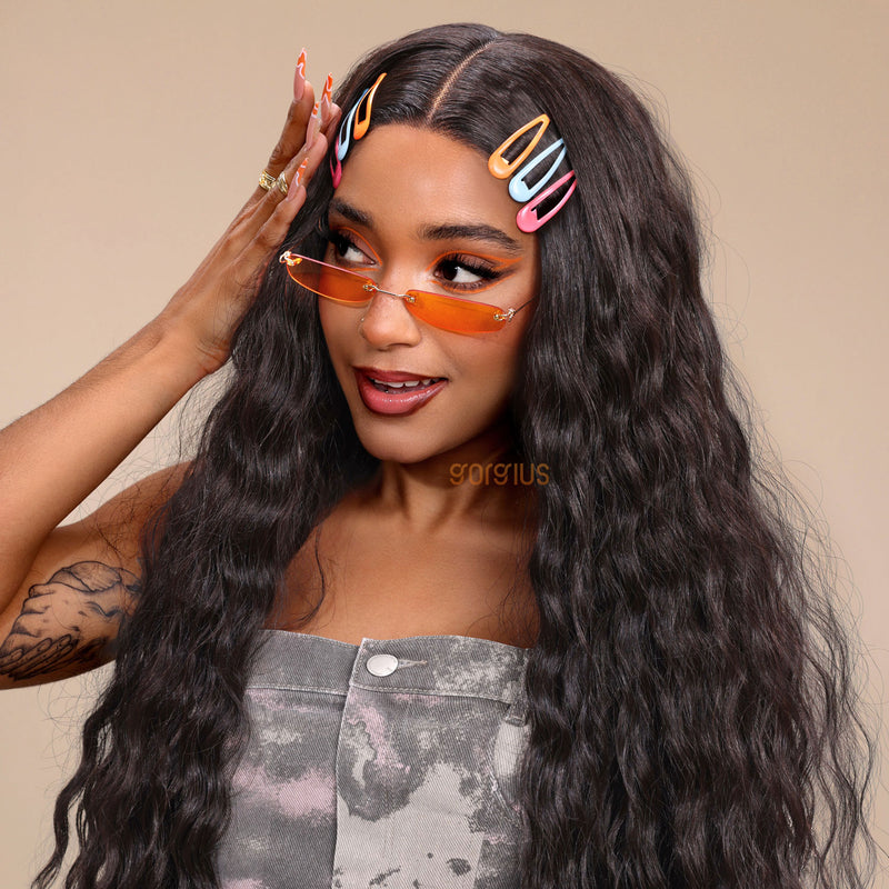 Long For | Soft Boho Wave Style Archive Premium Fiber Lace Frontal Wig