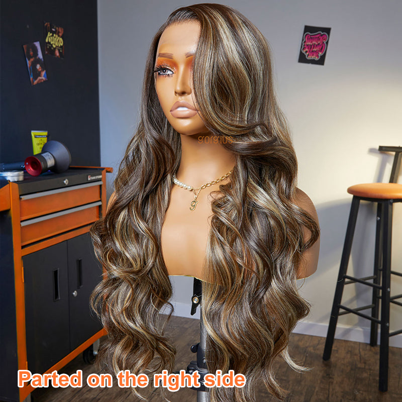 Lazy Balayage | Retro Salon Blowout Loose Wave Premium Fiber Lace Frontal Wig