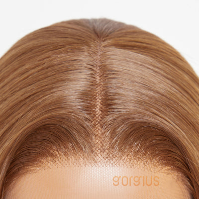 Sun Kissed| 90s Silky & Soft Blonde Highlight Straight Pre-Plucked Premium Fiber Wig