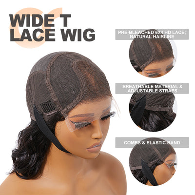 Coastal Chic | Wide T HD Lace Bohemian Style Lob Wig