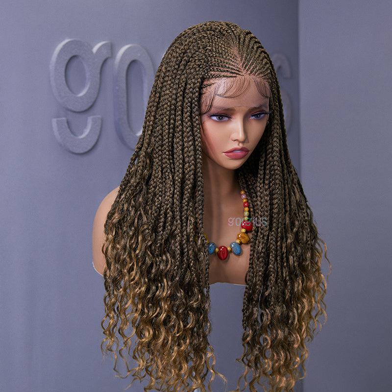 Synthetic Braids Wig Color 1B/27 Goddess Box Braids 13x4 Frontal Lace –  Luvmehair South Africa